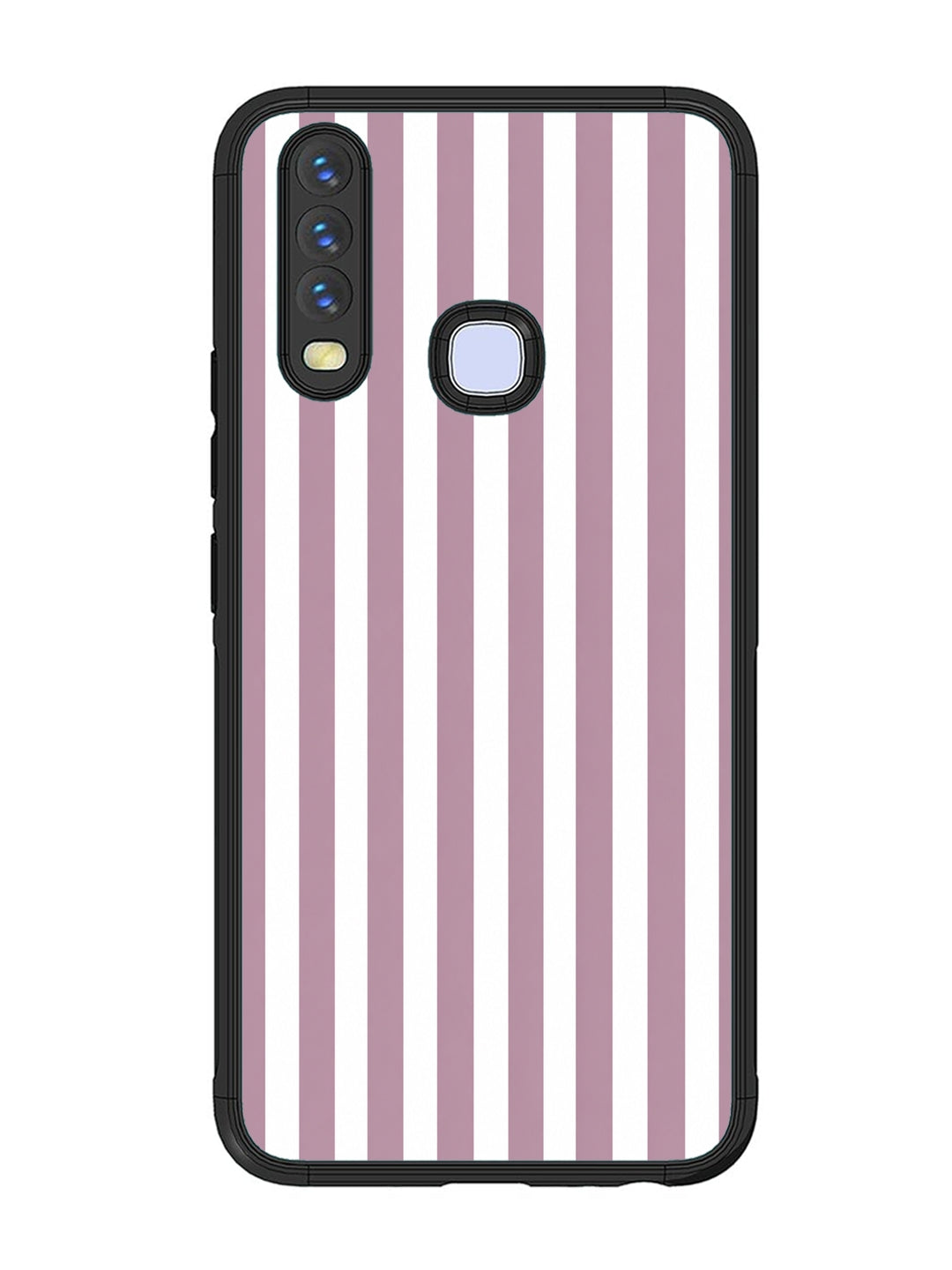 Vivo Y17 Vertical Stripes Dusty Mauve