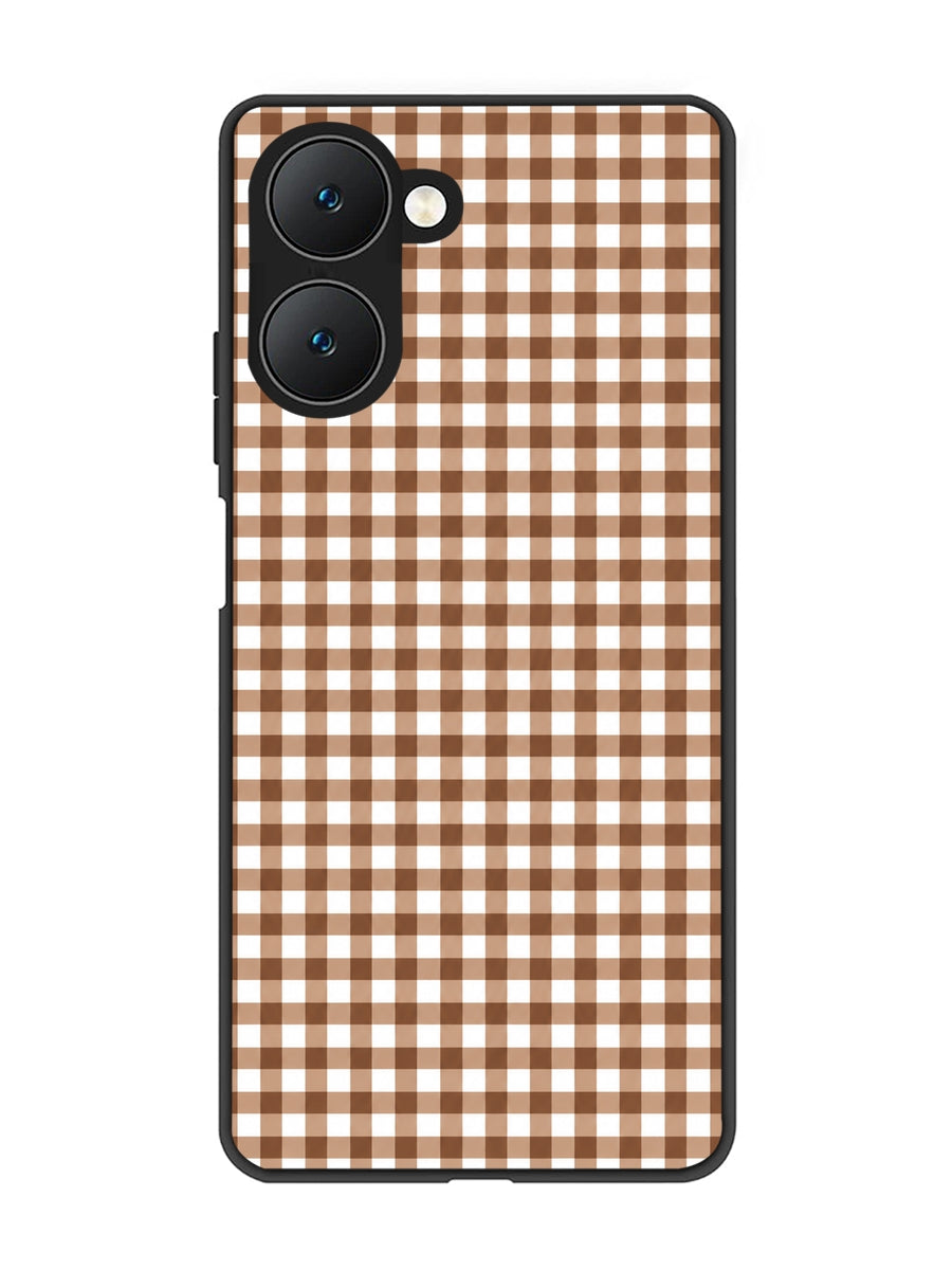 Vivo Y18 5G Gingham Checks Brown
