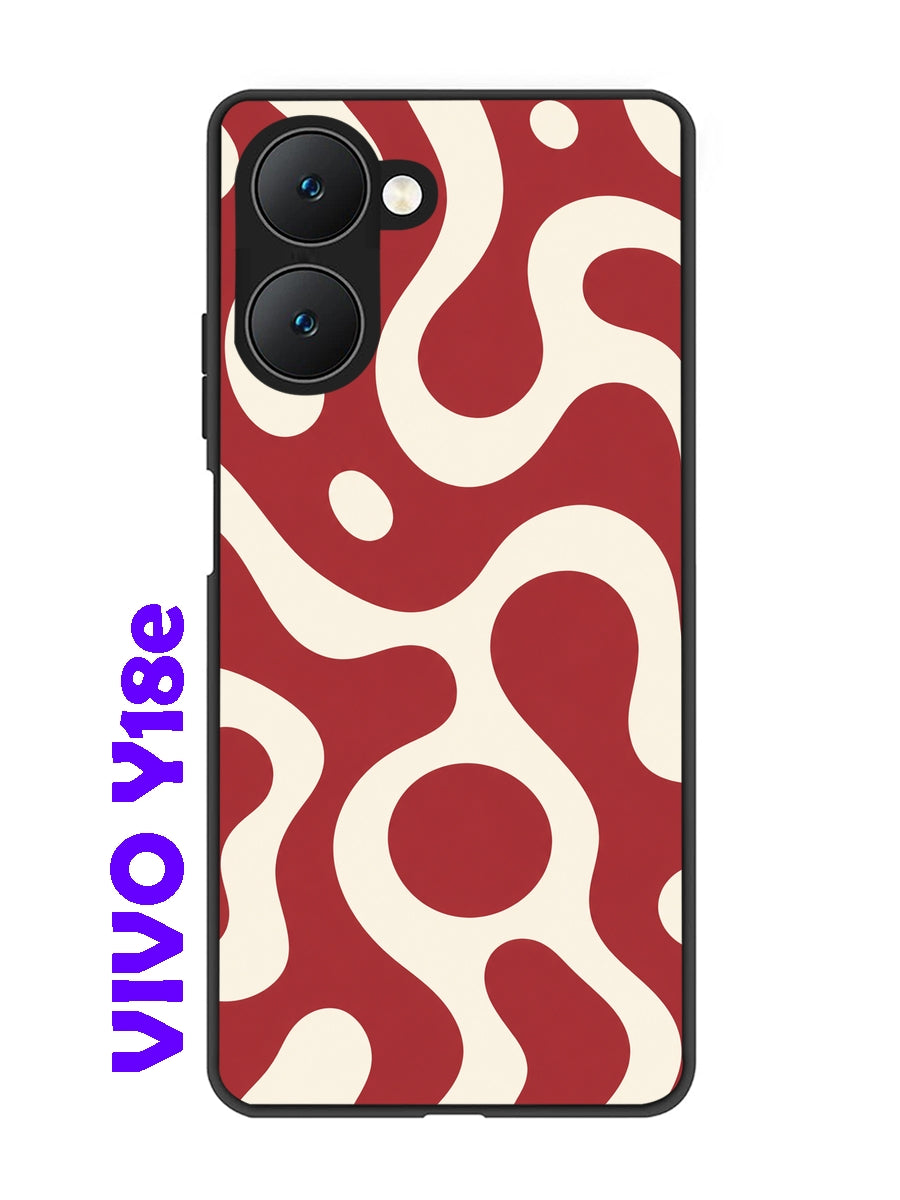 Vivo Y18e 5G Fluid wave pattern Red
