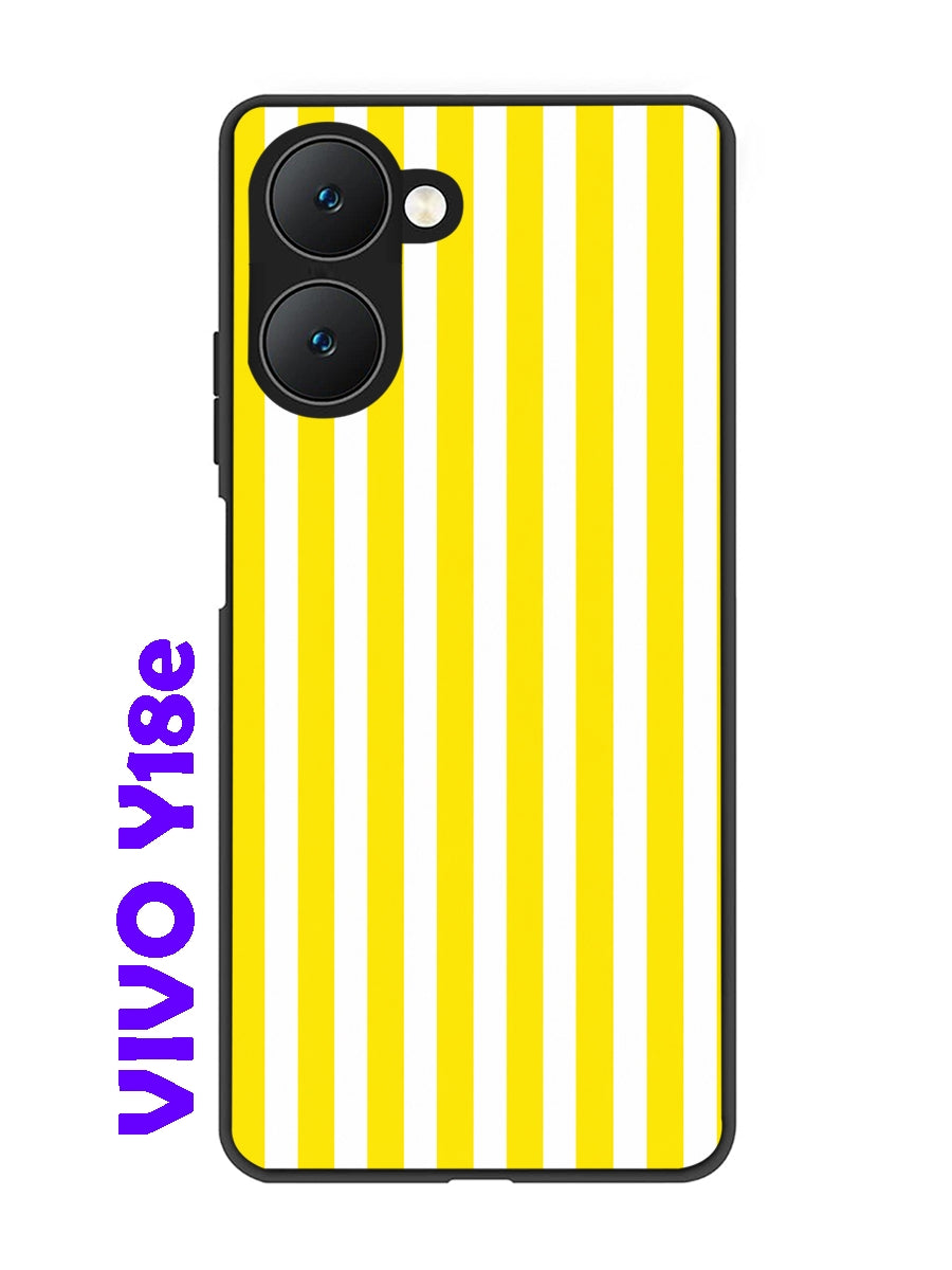 Vivo Y18e 5G Vertical Stripes Bright Yellow