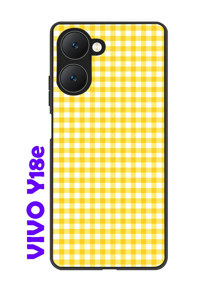 Vivo Y18e 5G Gingham Checks Yellow