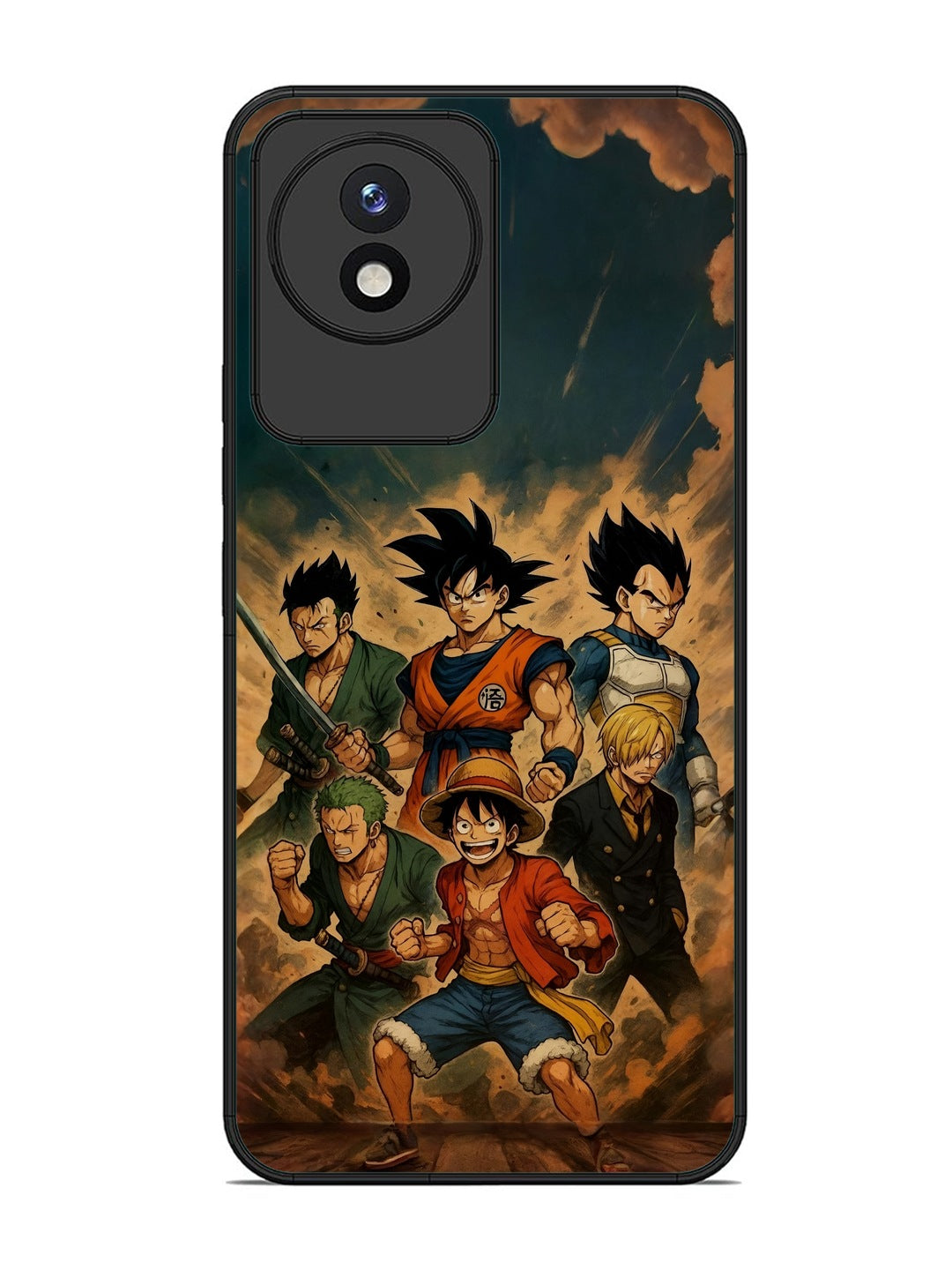 Vivo Y02 OnePiece n Dragon Ball Z in one team