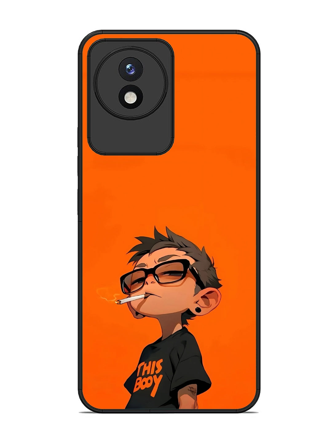 Vivo Y02 Vibrant Orange Attitude Cartoon