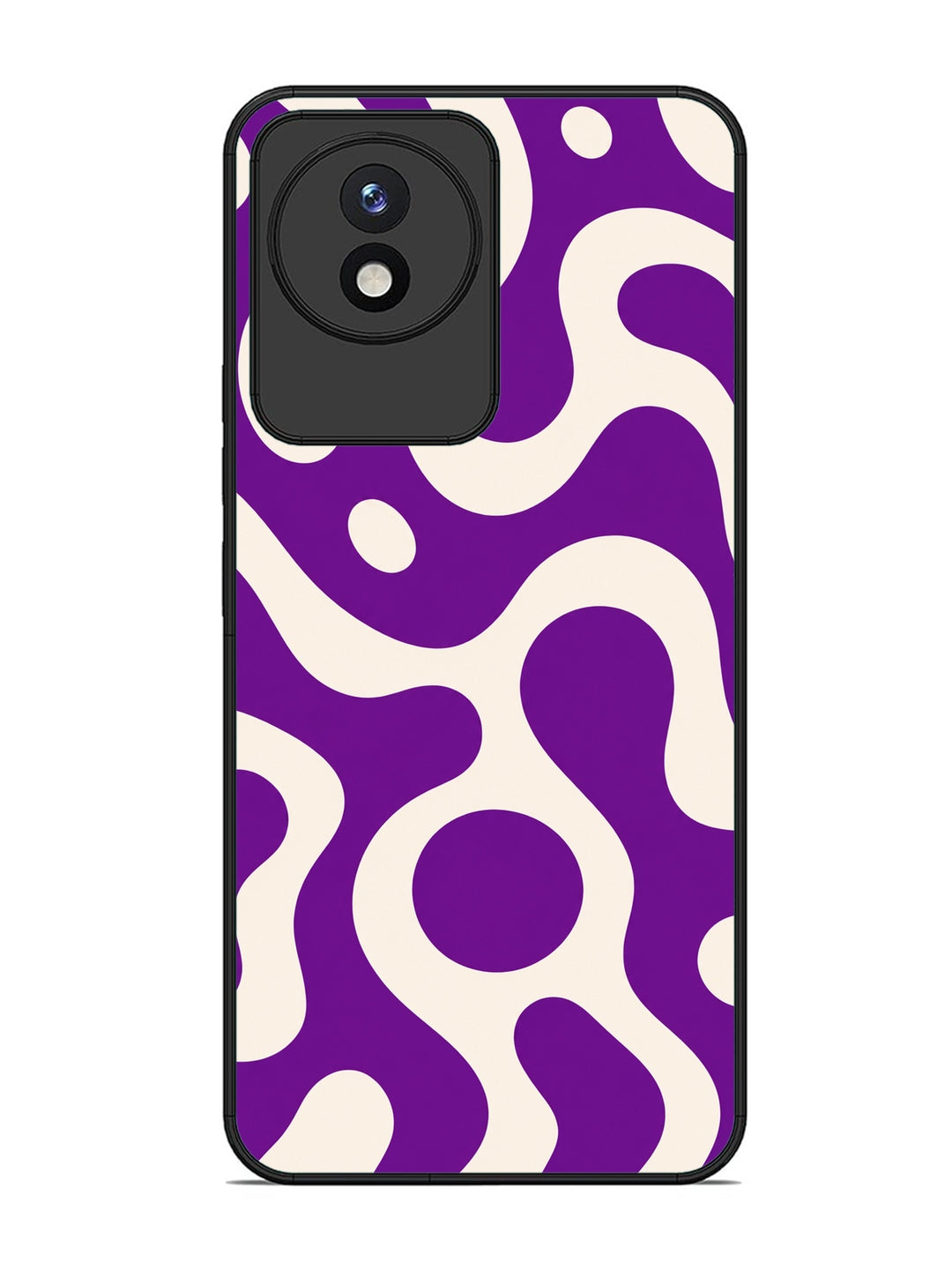 Vivo Y02 Fluid wave pattern Purple