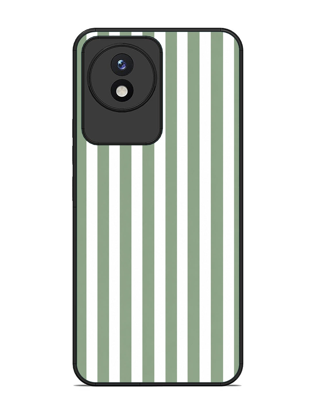 Vivo Y02 Vertical Stripes Sage Green