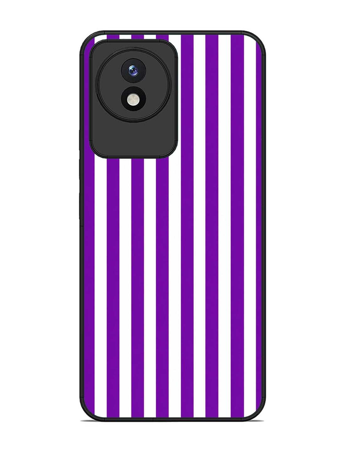 Vivo Y02 Vertical Stripes Vivid Purple