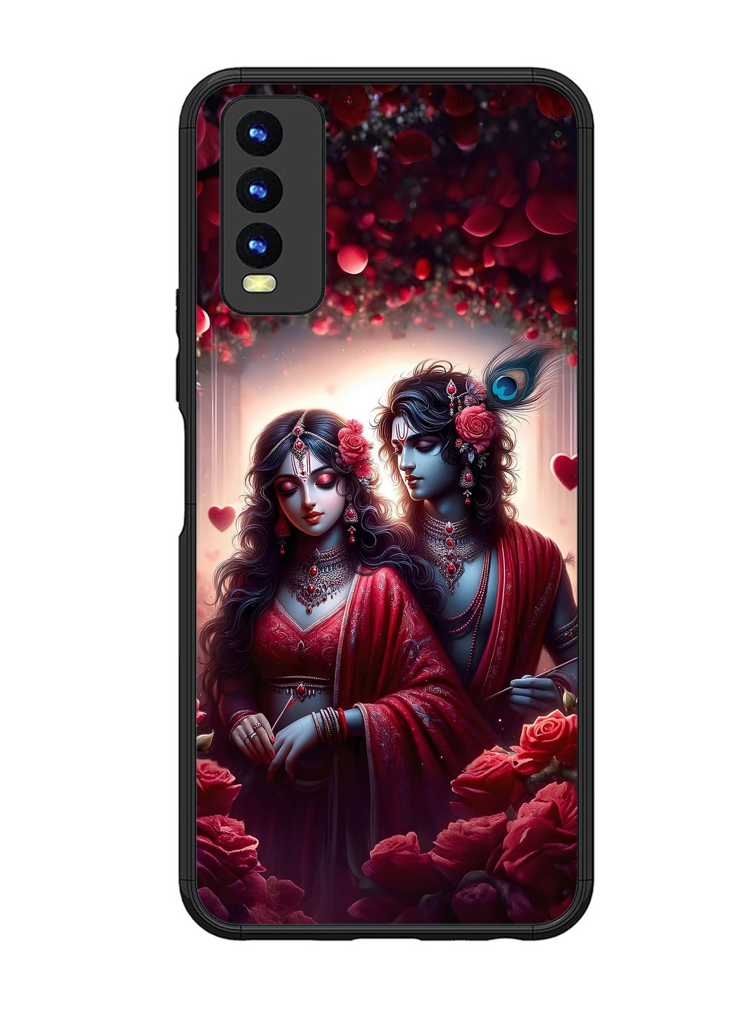 Vivo Y20 Couples in Red theme like Radha Krishna