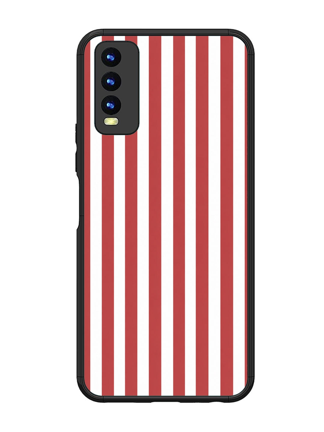Vivo Y20 Vertical Stripes Coral Red