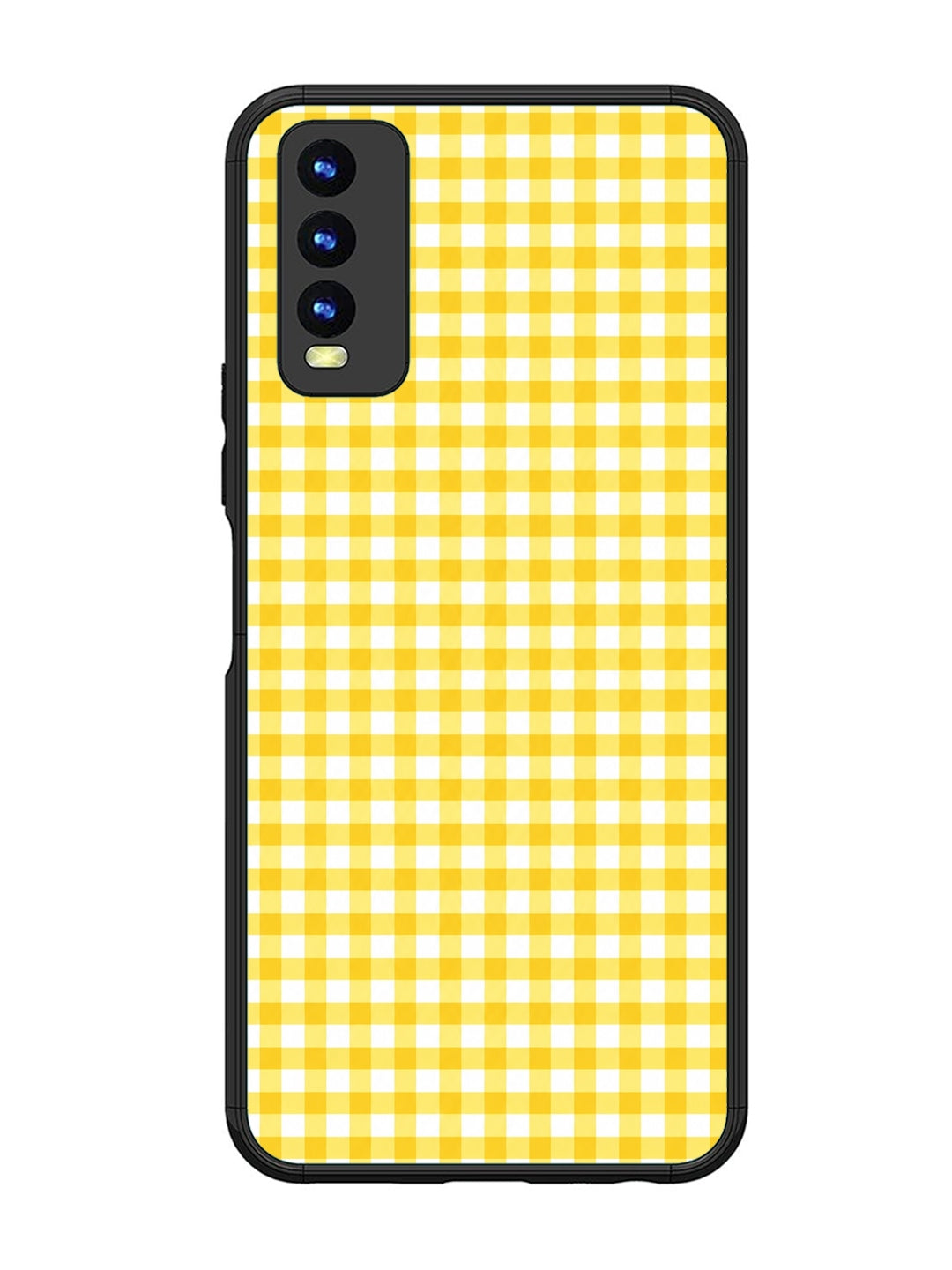 Vivo Y20 Gingham Checks Yellow