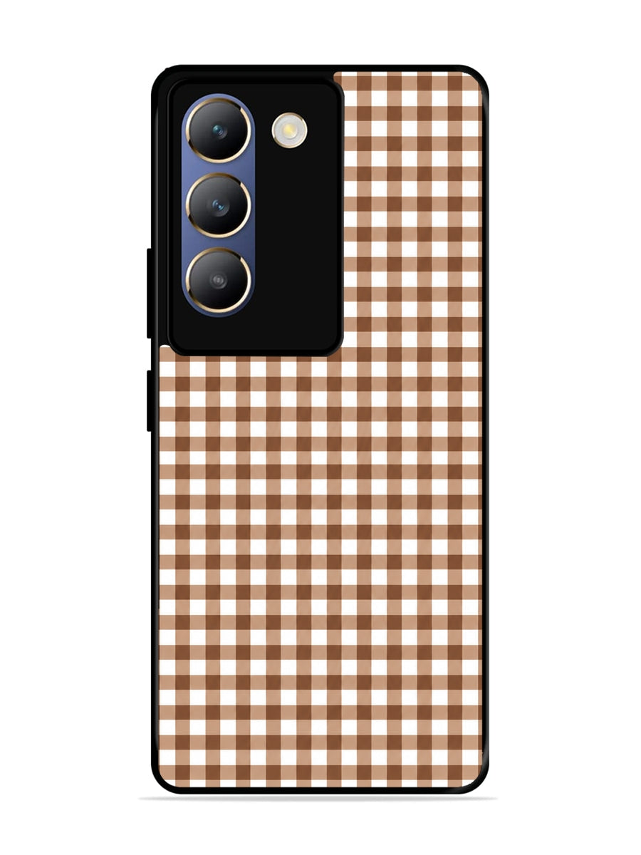 Vivo Y200E 5G Gingham Checks Brown