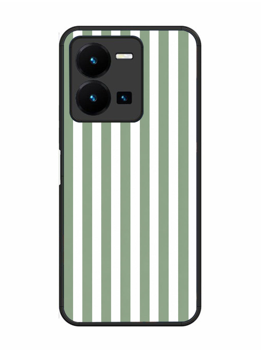 Vivo Y27 Vertical Stripes Sage Green