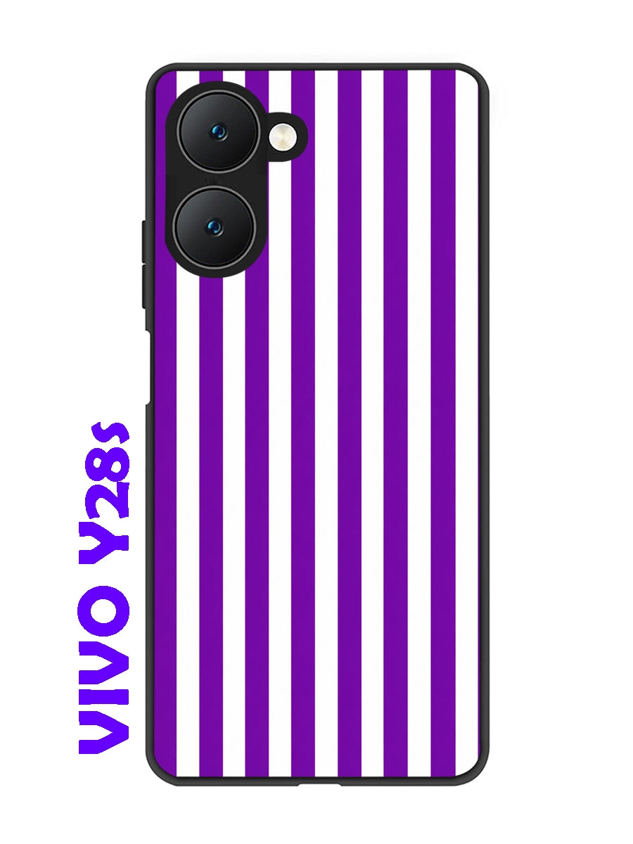 Vivo Y28s 5G Vertical Stripes Vivid Purple