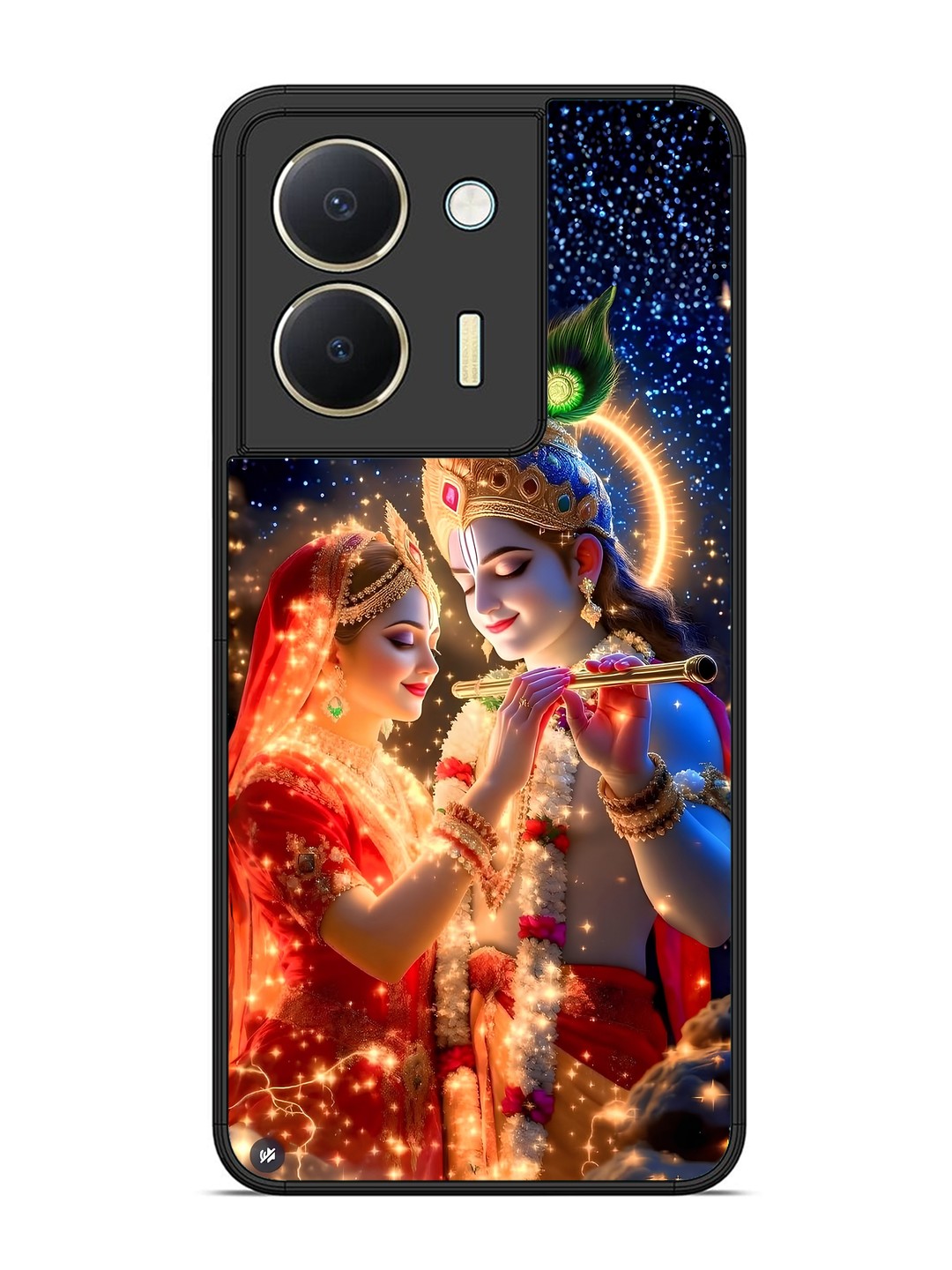 Vivo Y36 Radha Krishna posing with flute