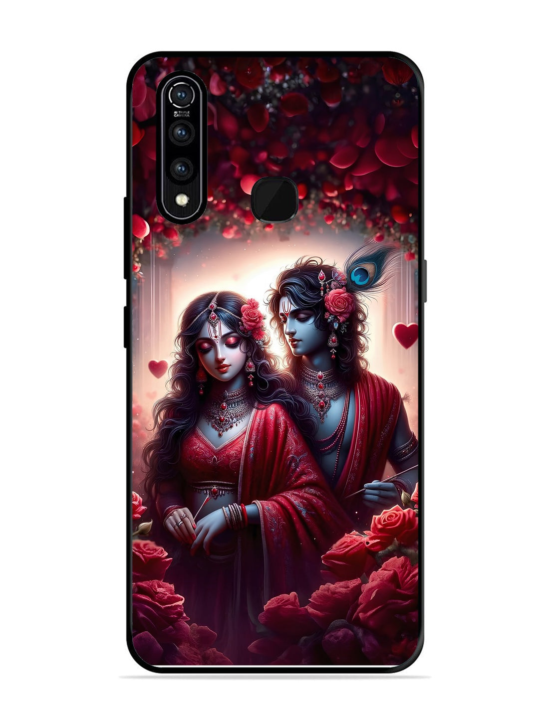 Vivo Z1 Pro Couples in Red theme like Radha Krishna