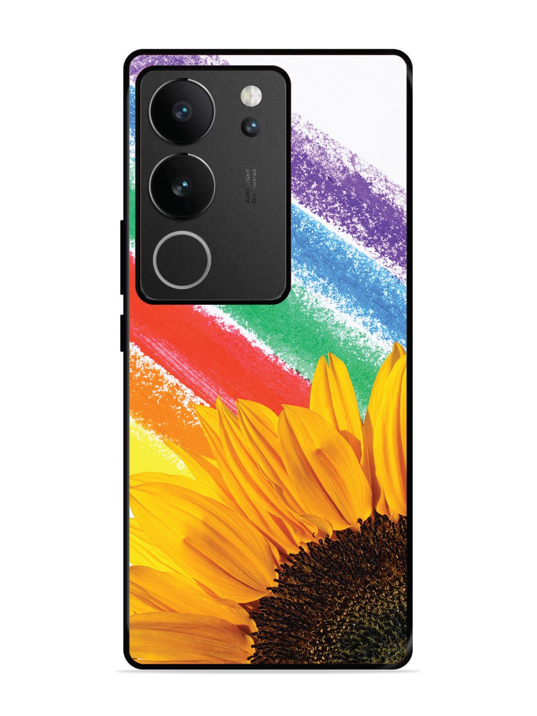Vivo v29 pro 5g Sunflower on Colourful Lines