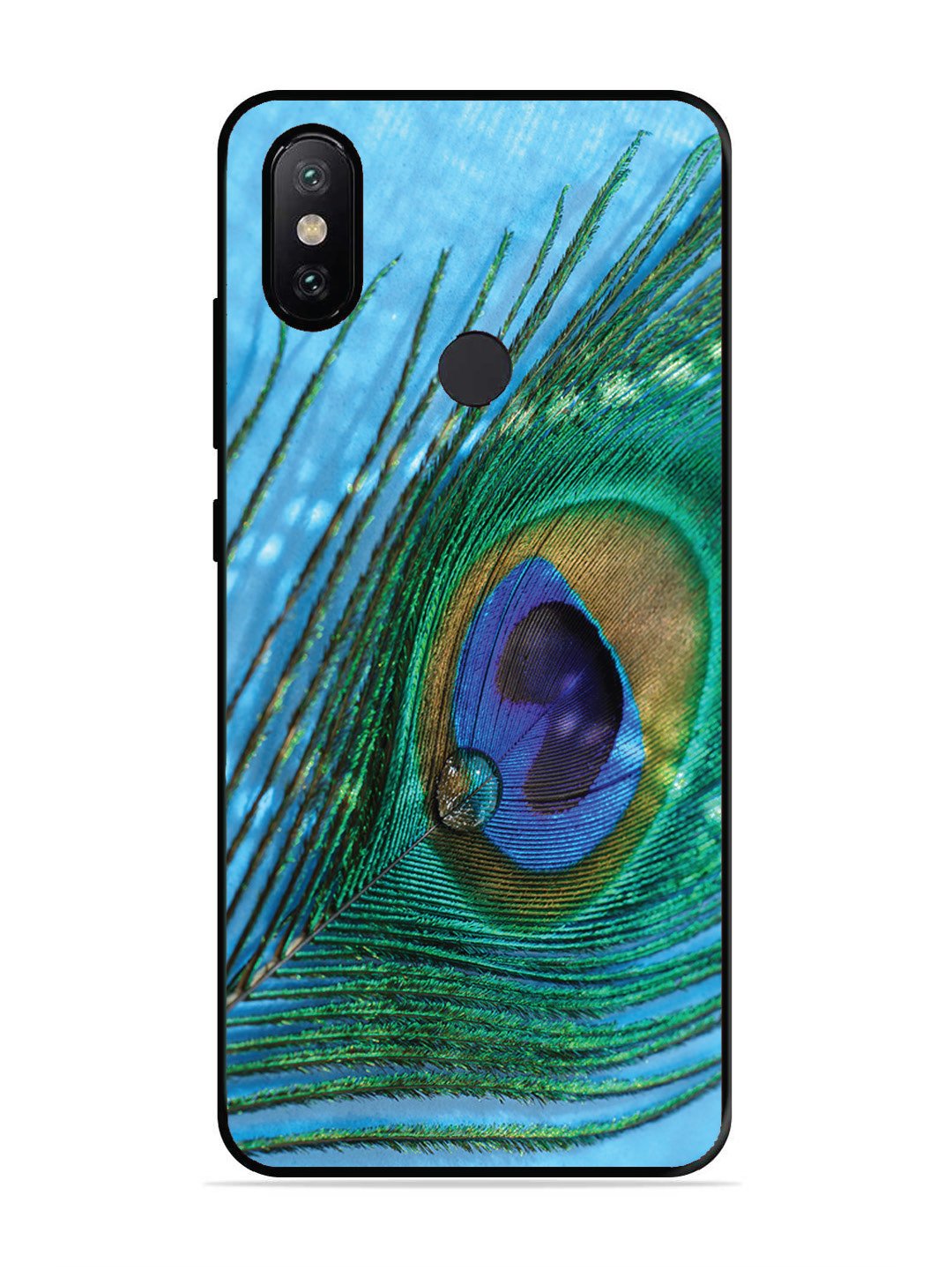 XIAOMI MI A2 A drop on Peacock Feather