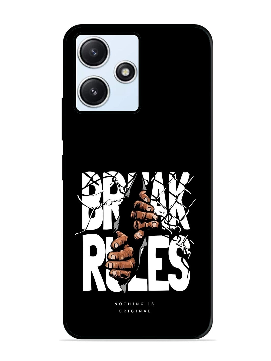 XIAOMI Redmi 12 5G Break Rules Gritty Typography Art