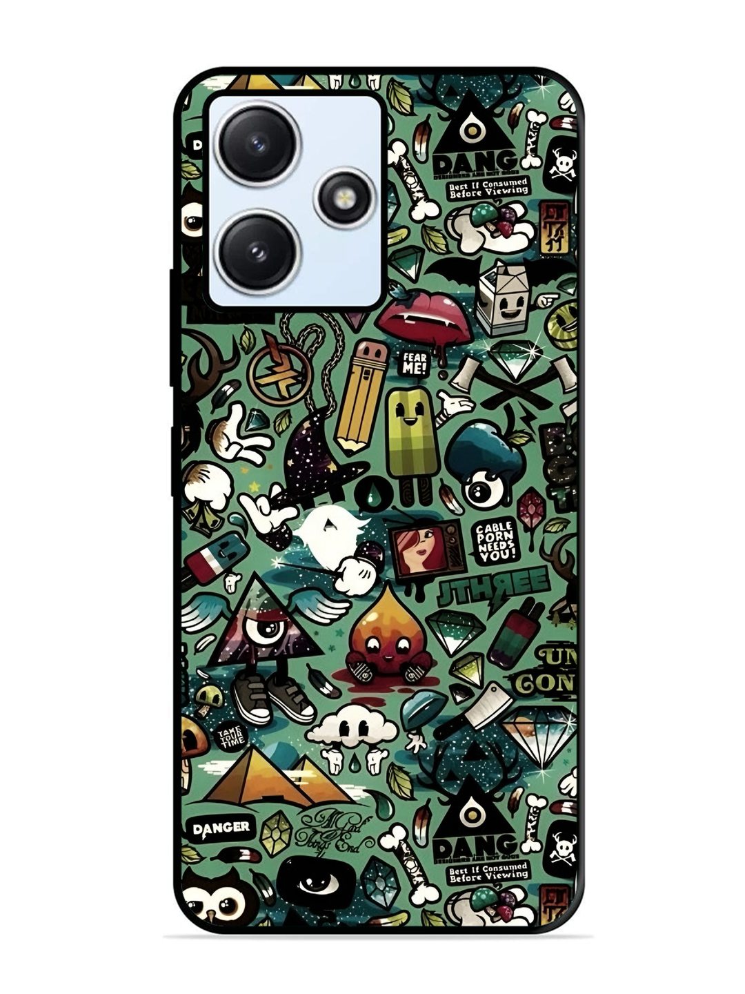 XIAOMI Redmi 12 5G Pop Art Doodle Graffiti Collage