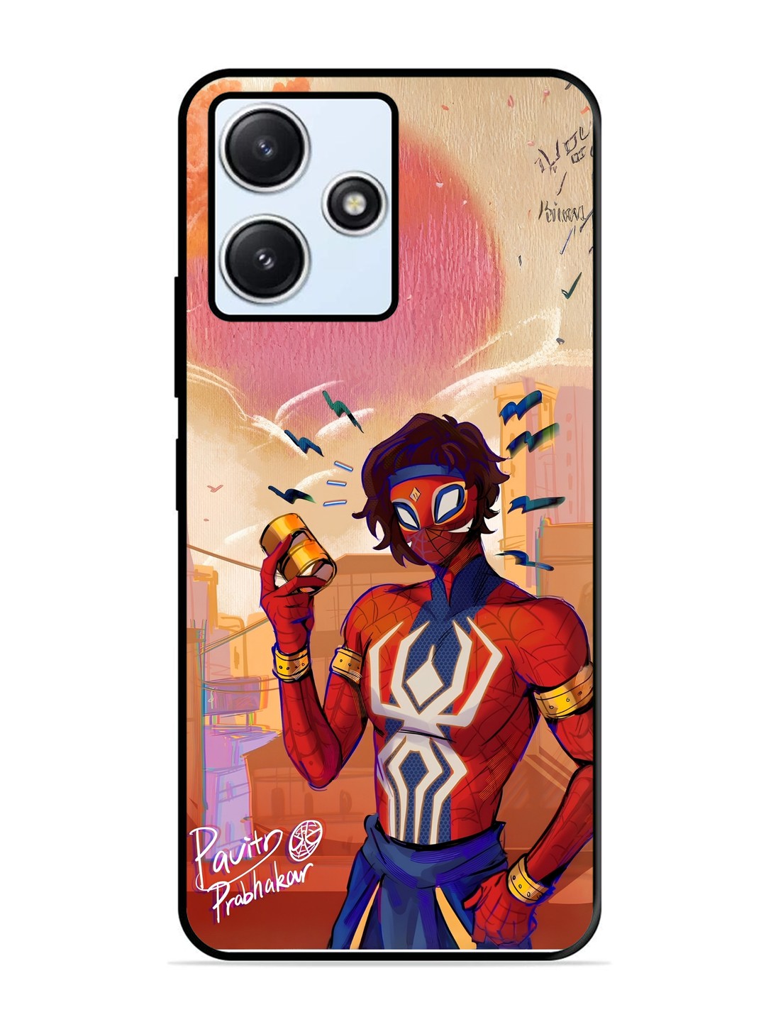 XIAOMI Redmi 12 5G Pavitra Prabhakar Indian Spiderman Posing