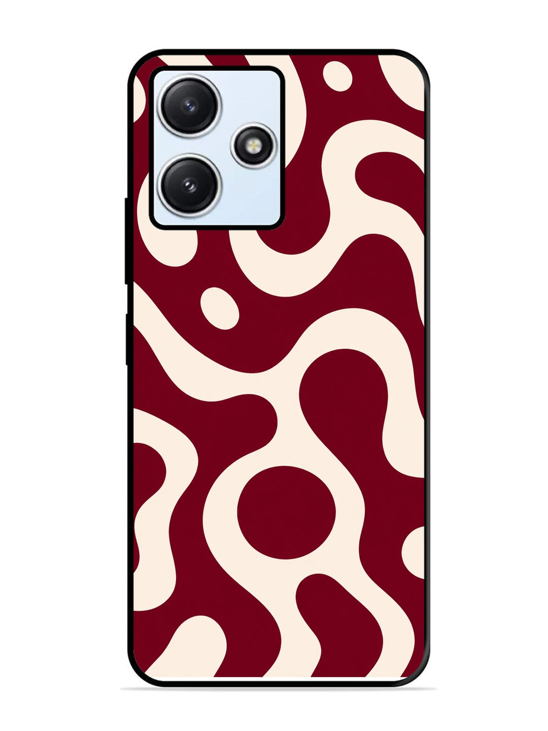 XIAOMI Redmi 12 5G Fluid wave pattern Deep Maroon