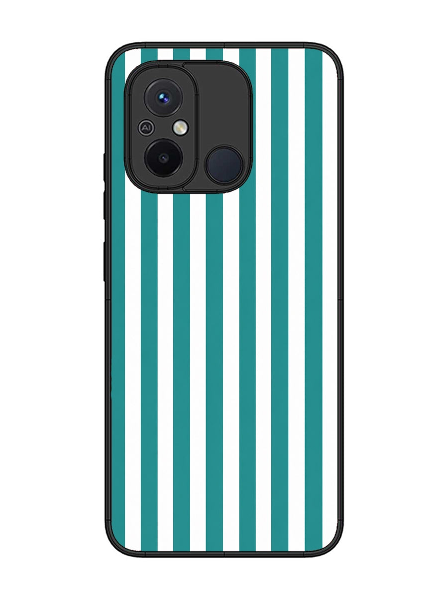 XIAOMI Redmi 12C Vertical Stripes Teal Grean