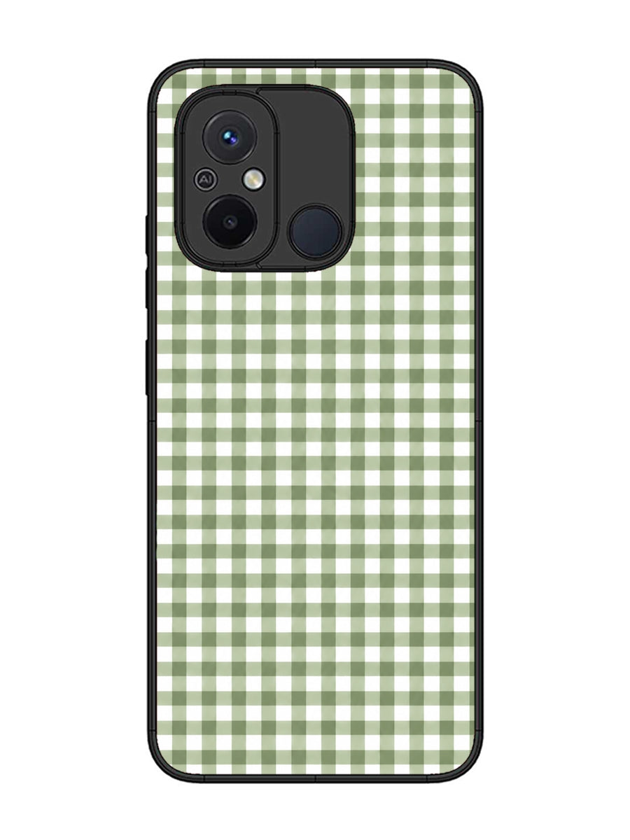 XIAOMI Redmi 12C Gingham Checks Sage Green