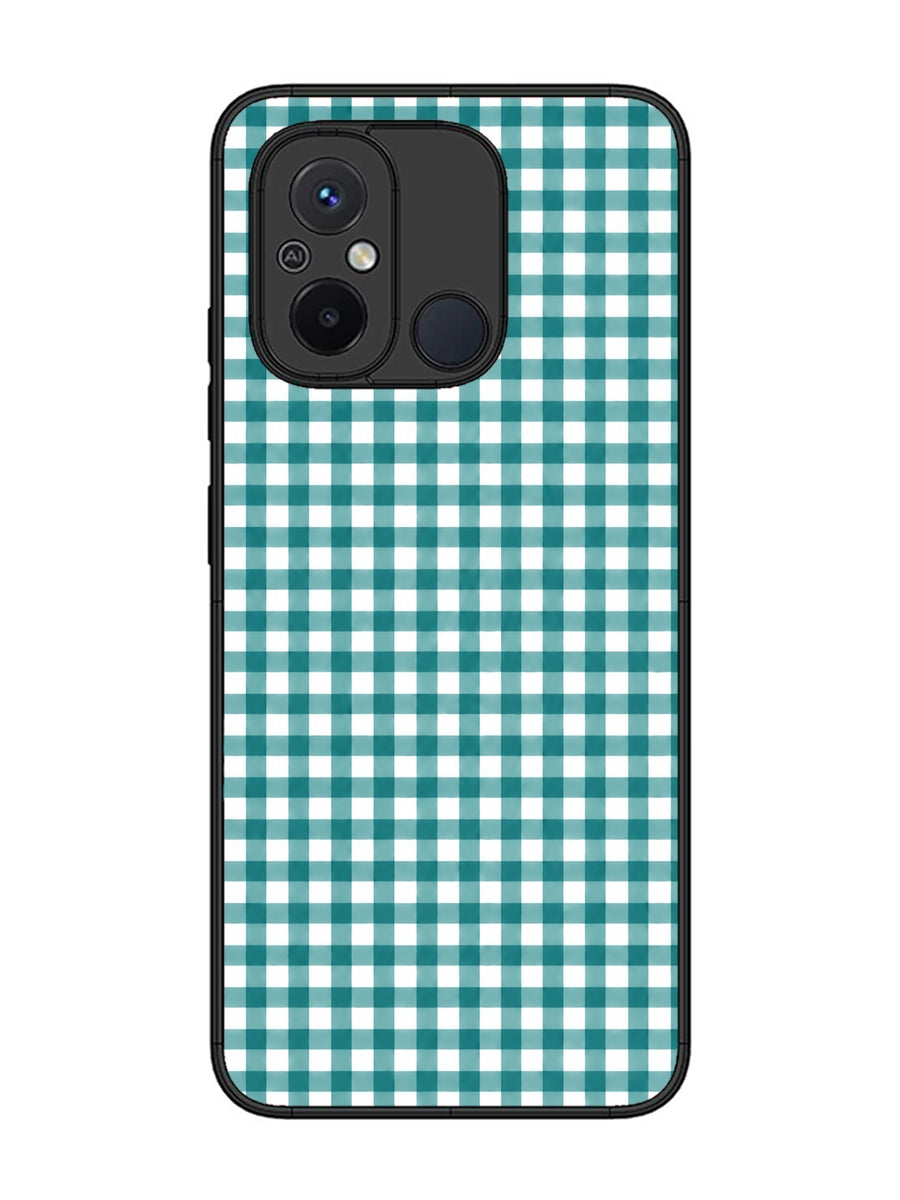 XIAOMI Redmi 12C Gingham Checks Teal Gree