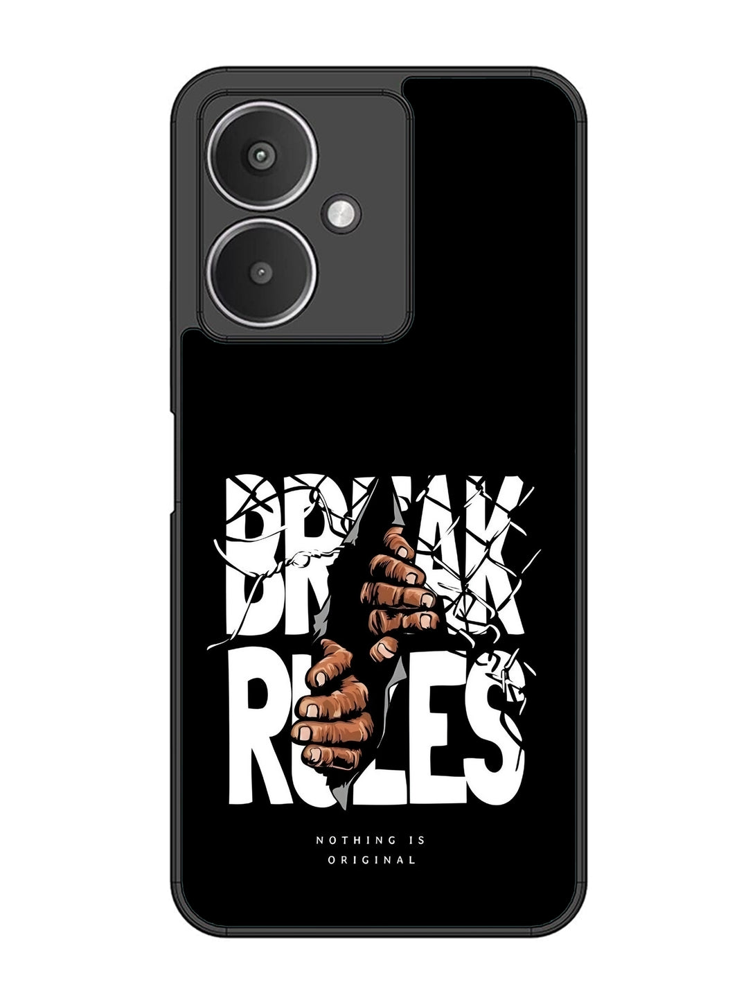XIAOMI Redmi 13C 5G Break Rules Gritty Typography Art