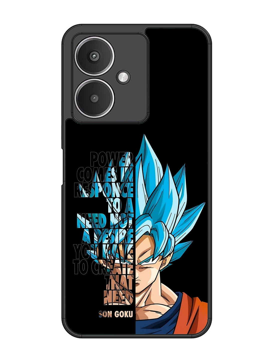 XIAOMI Redmi 13C 5G Son of Goku Blue Motivational Art