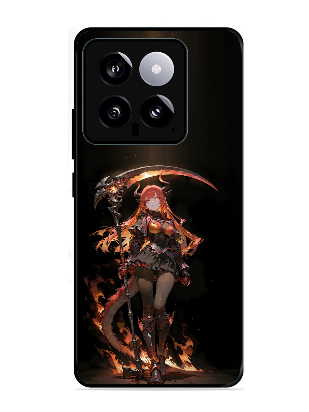 XIAOMI Redmi 14 5G anime-girl-sycthe-red-hair-horn