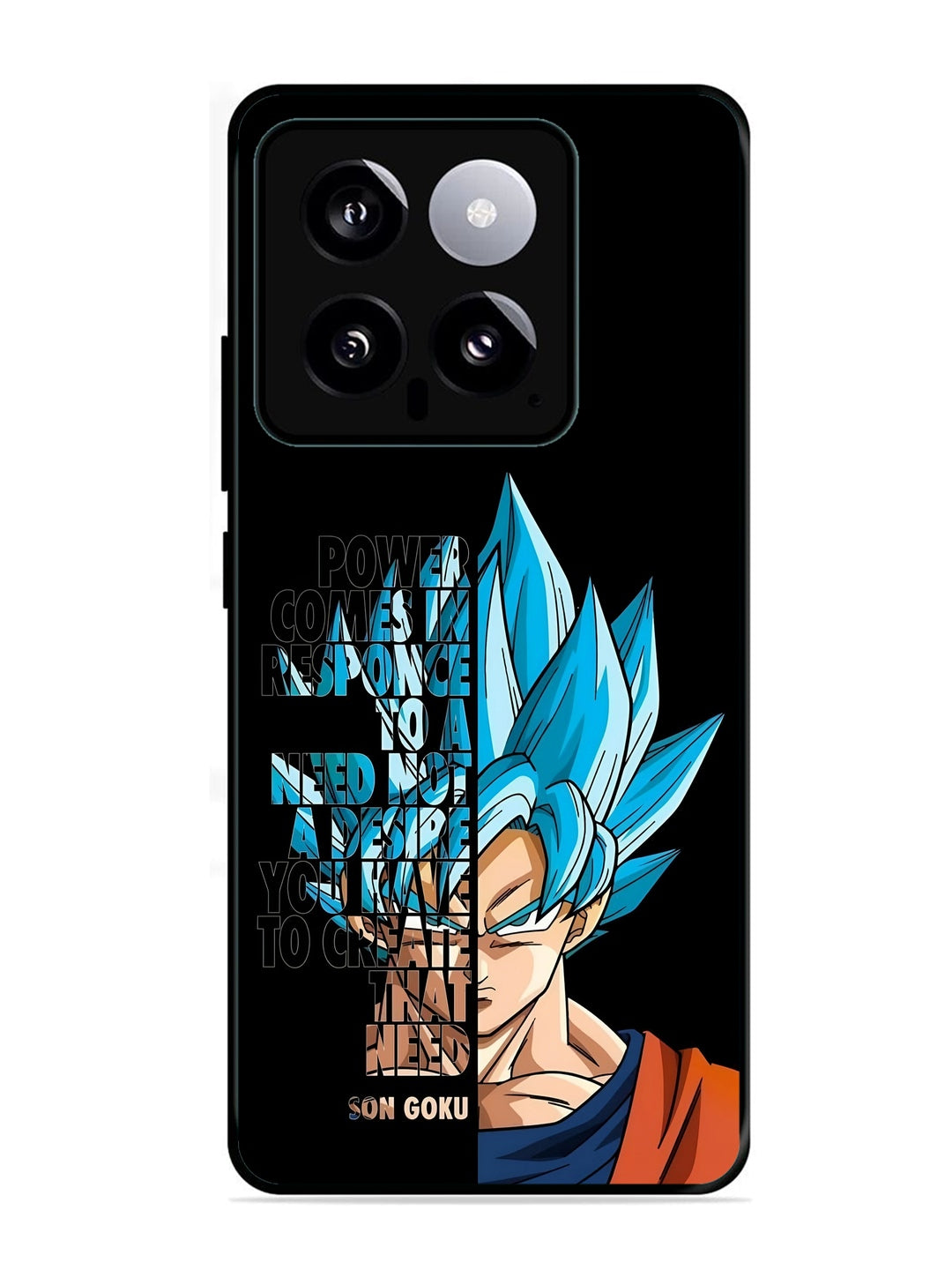 XIAOMI Redmi 14 5G Son of Goku Blue Motivational Art