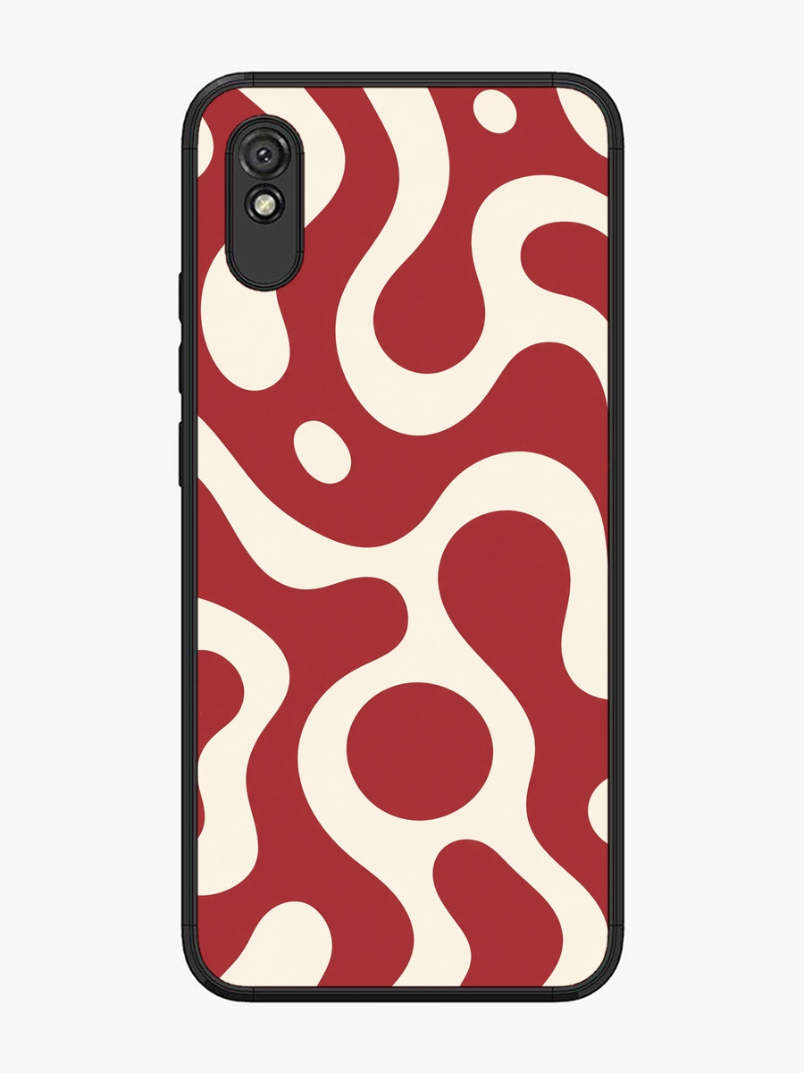 XIAOMI Redmi 9A Fluid wave pattern Red