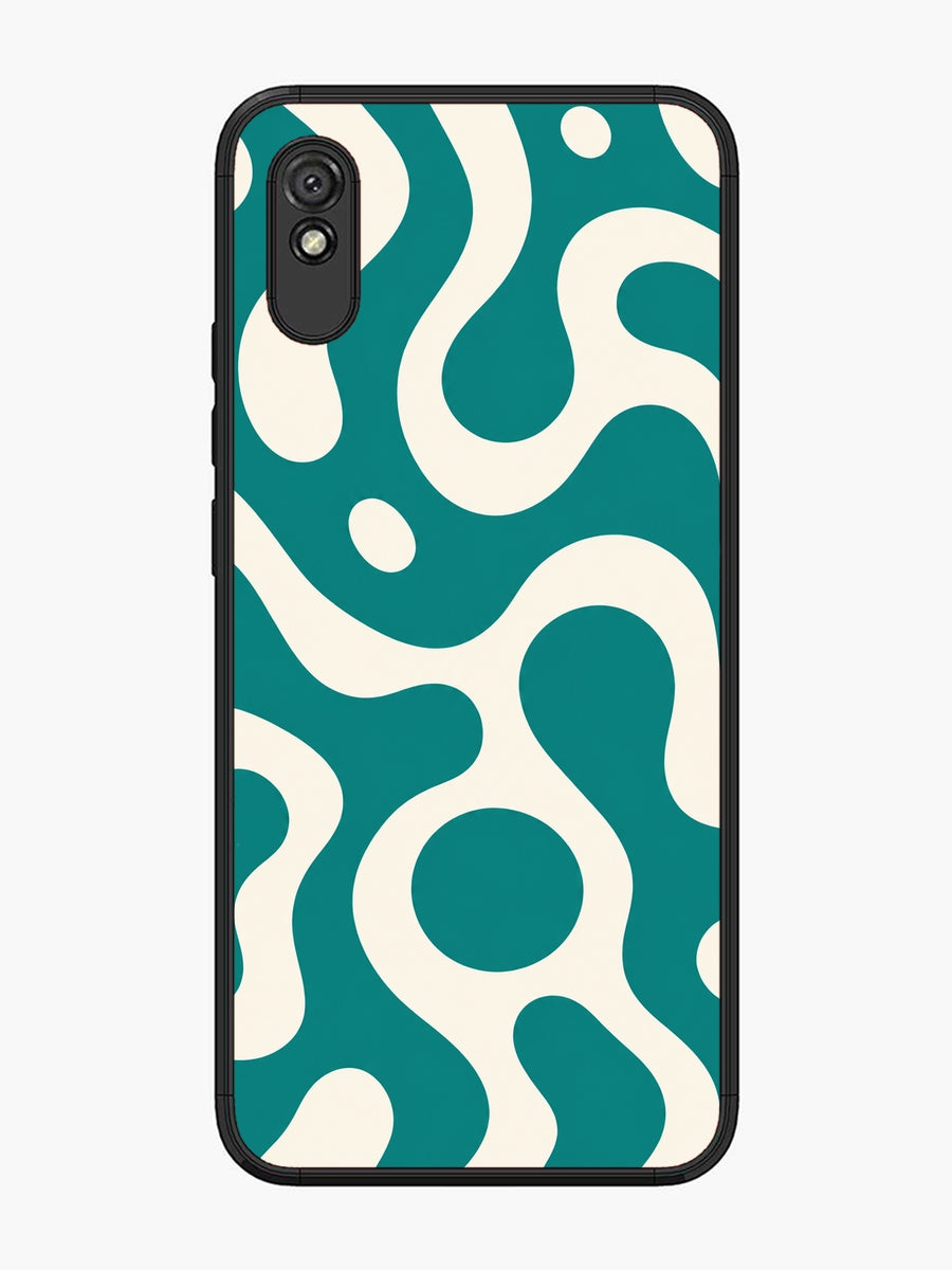 XIAOMI Redmi 9A Fluid wave pattern Teal Green