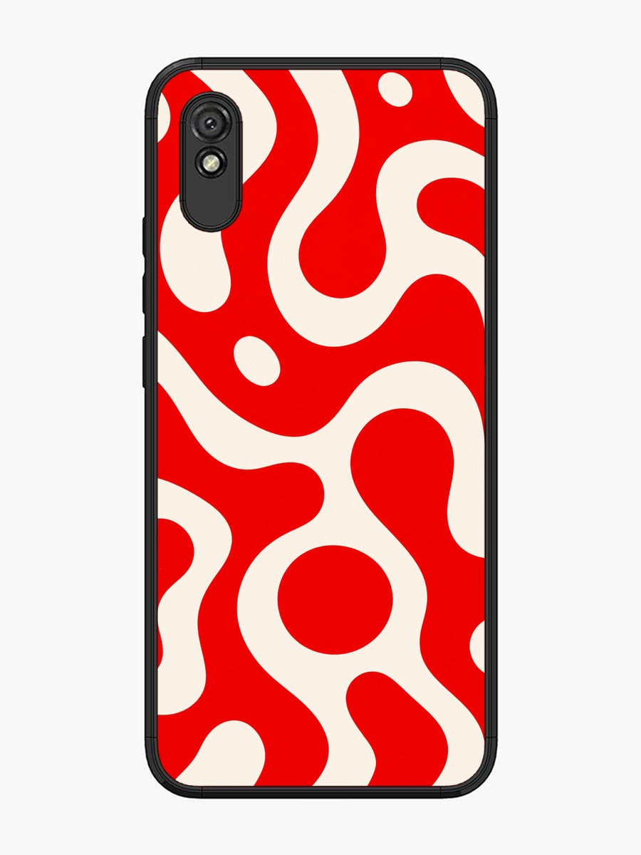 XIAOMI Redmi 9A Fluid wave pattern Vivid Red