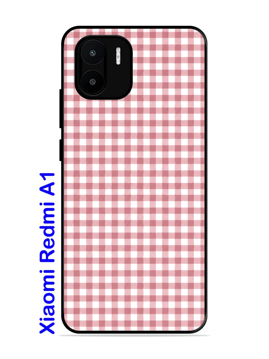 XIAOMI Redmi A1 Gingham Checks busty rose