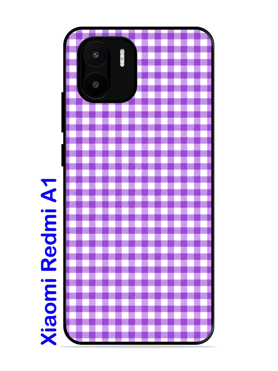 XIAOMI Redmi A1 Gingham Checks purple