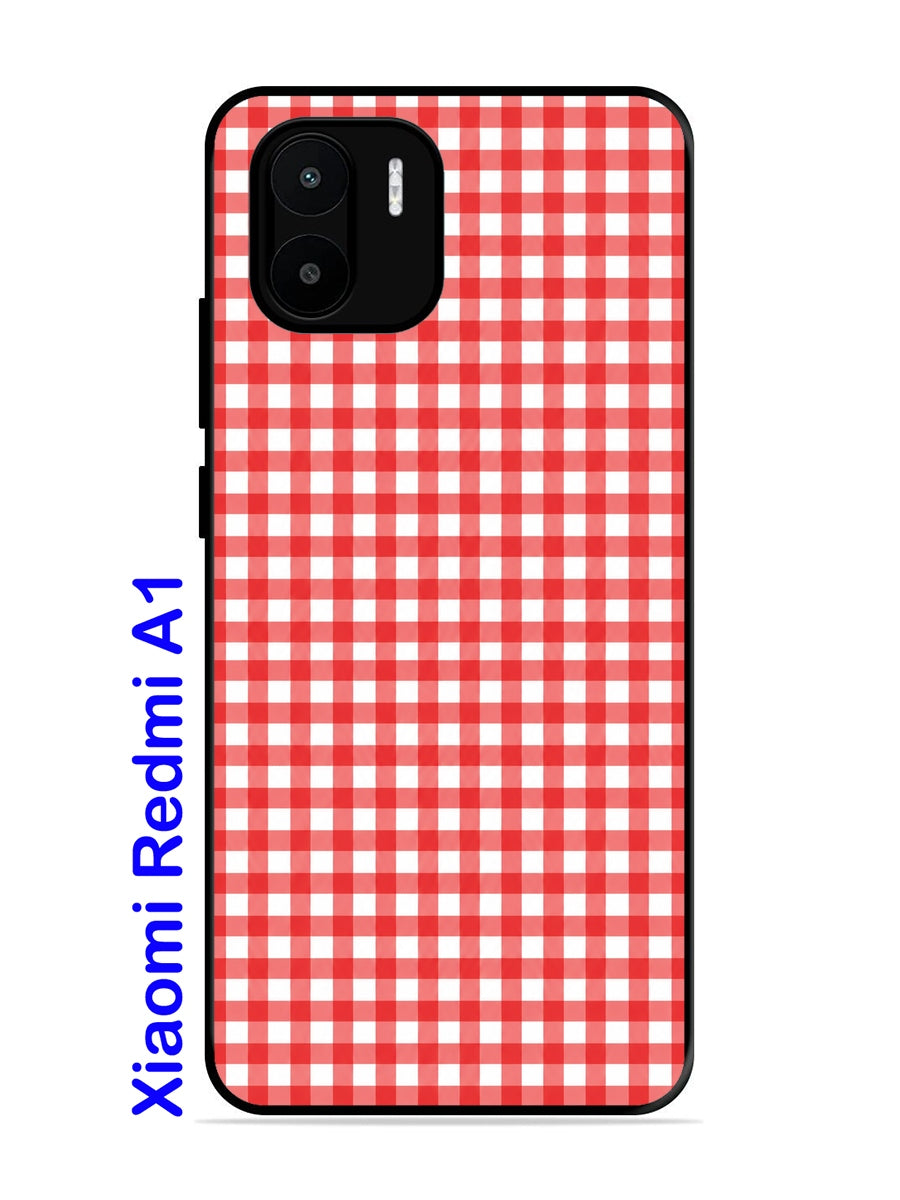 XIAOMI Redmi A1 Gingham Checks Red