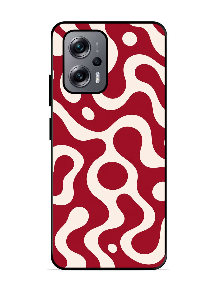 XIAOMI Redmi K50i 5G Fluid wave pattern Wine Red