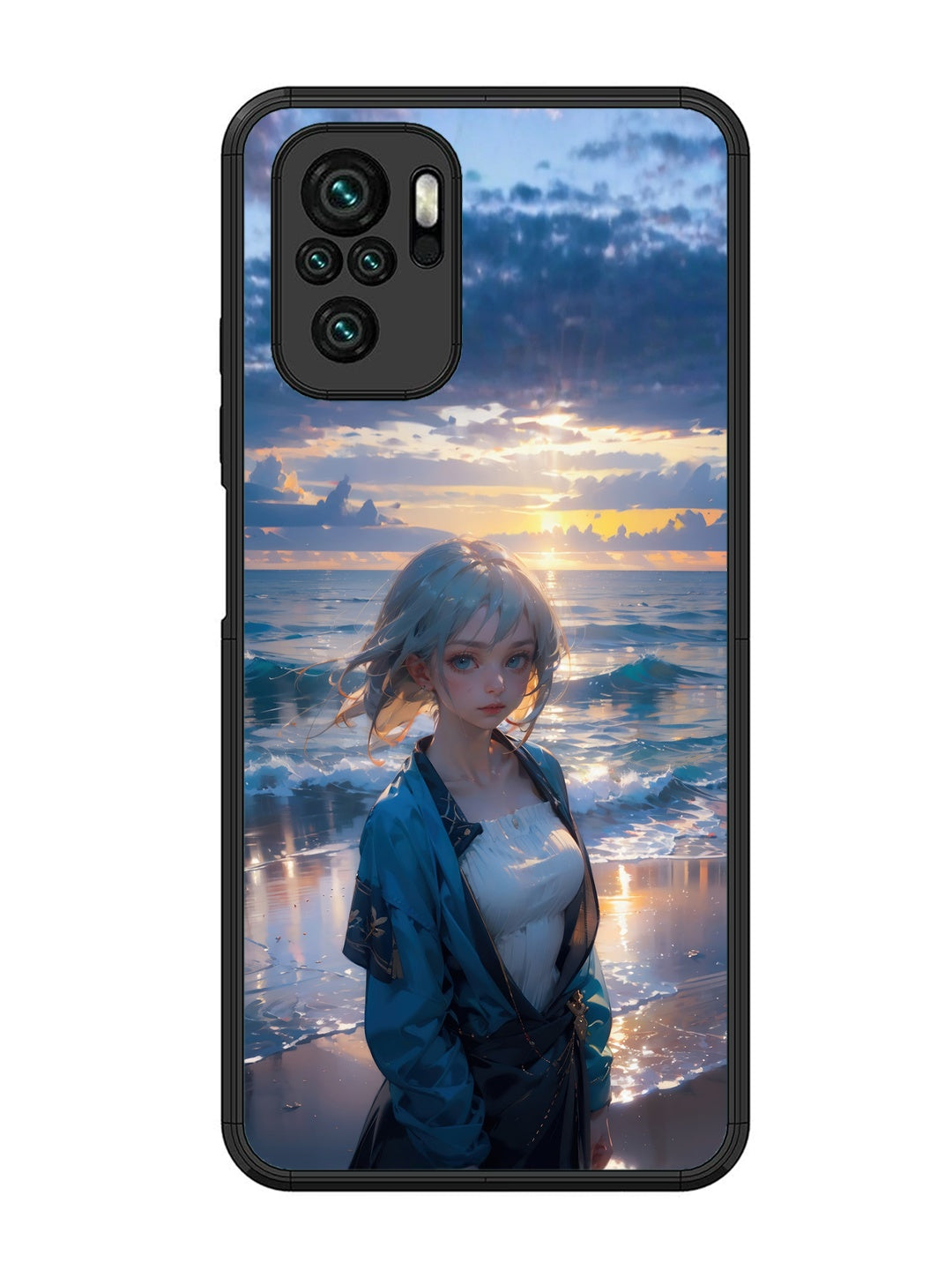 XIAOMI Redmi Note 10 Anime Girl Beach Ocean Waves