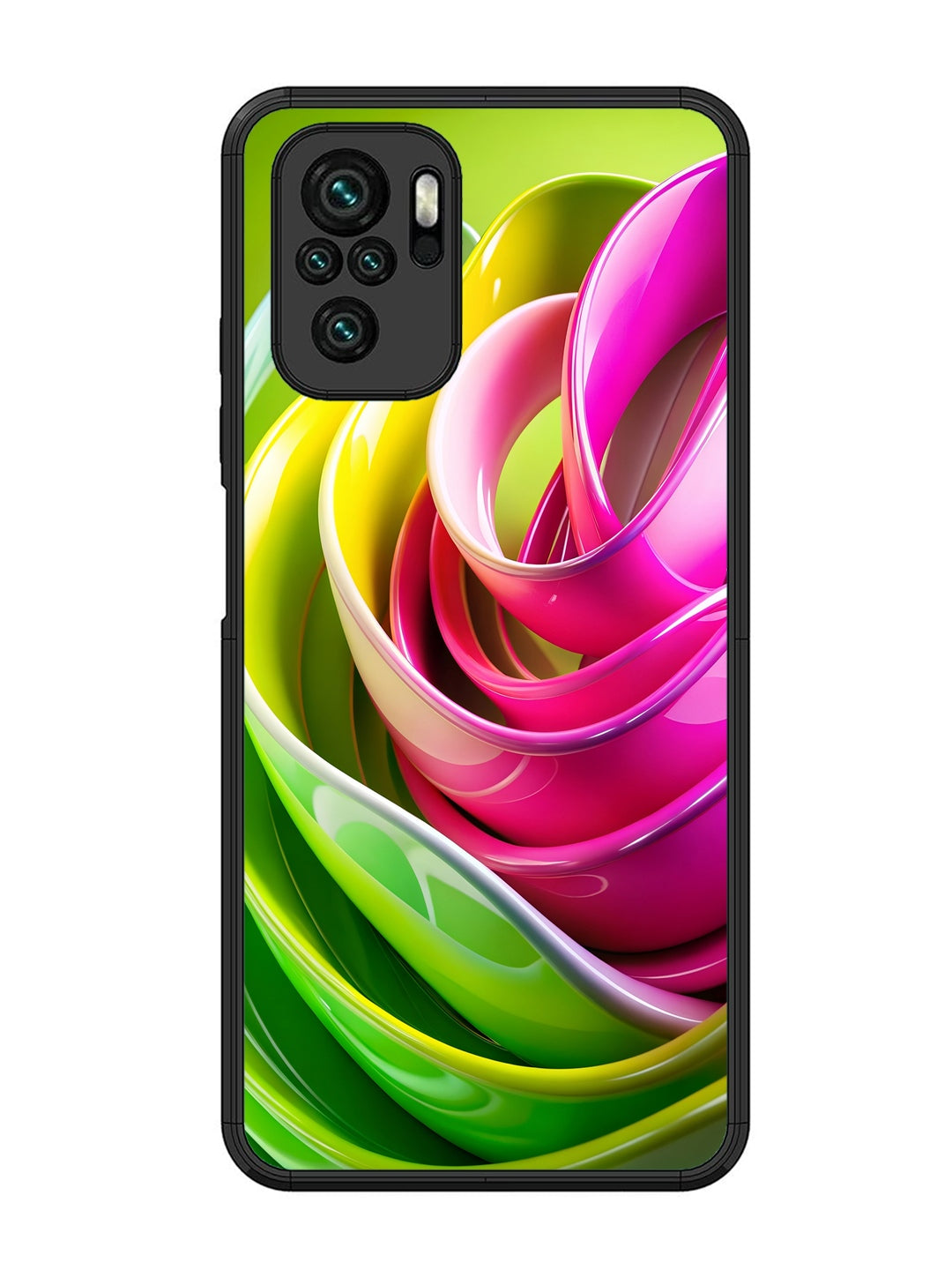 XIAOMI Redmi Note 10 Vibrant Swirl Glossy Ribbon Art