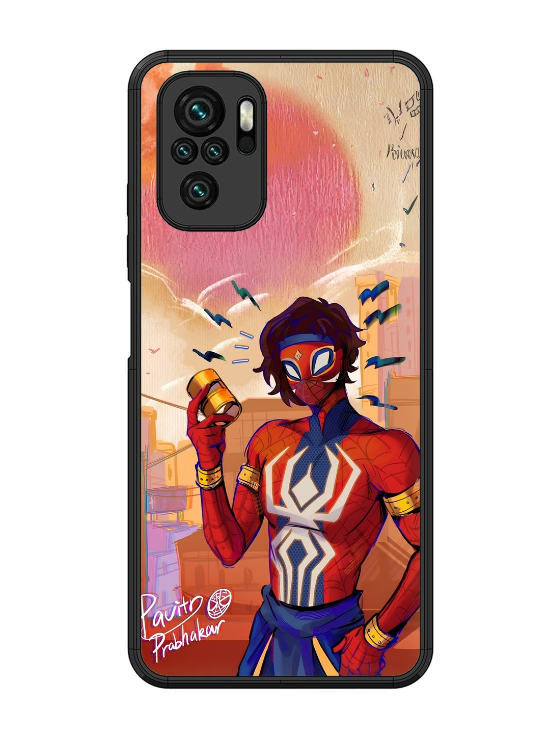 XIAOMI Redmi Note 10 Pavitra Prabhakar Indian Spiderman Posing