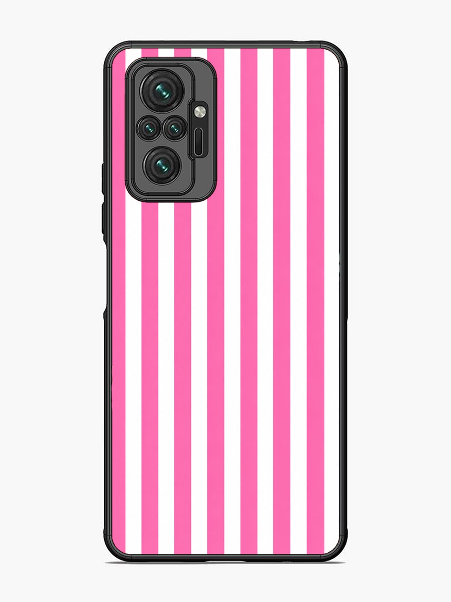 XIAOMI Redmi Note 10 Pro Vertical Stripes Hot Pink
