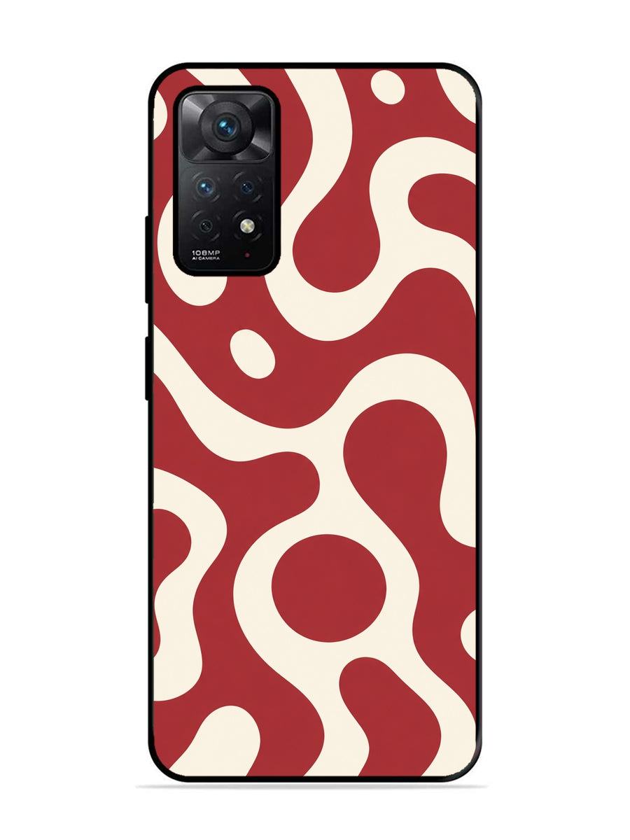 XIAOMI Redmi Note 11 4G Fluid wave pattern Red