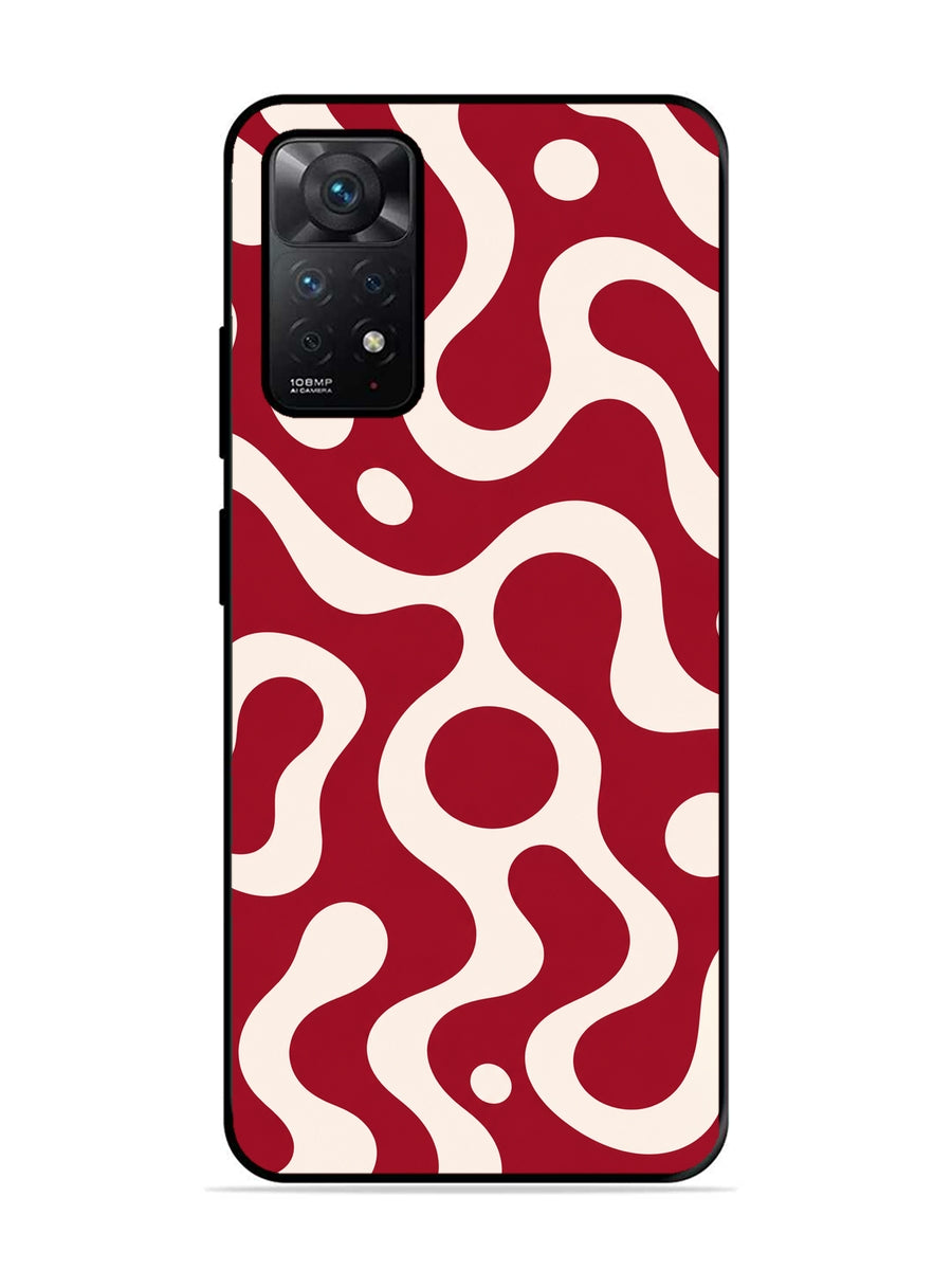 XIAOMI Redmi Note 11 4G Fluid wave pattern Wine Red