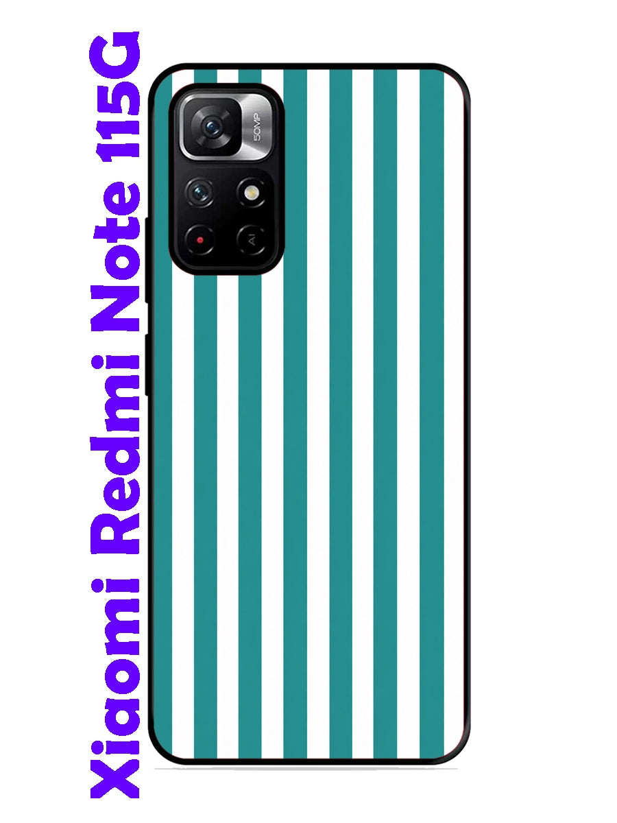 XIAOMI Redmi Note 11 5G Vertical Stripes Teal Grean