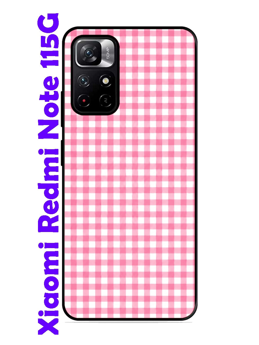 XIAOMI Redmi Note 11 5G Gingham Checks pink
