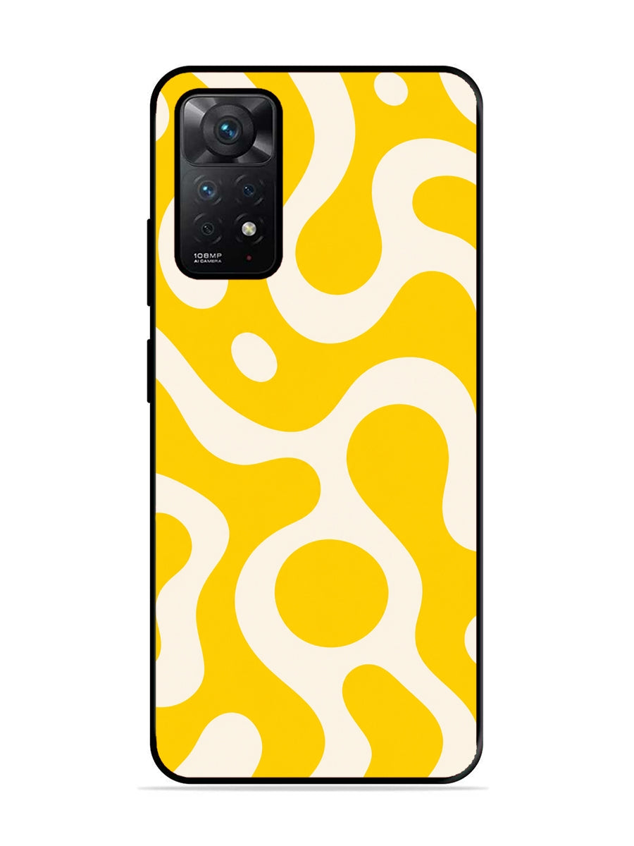XIAOMI Redmi Note 11 Pro Fluid wave pattern Dark Bright Yellow