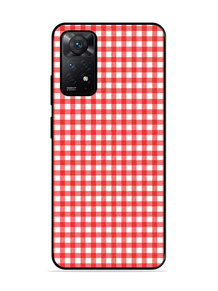 XIAOMI Redmi Note 11 Pro Gingham Checks Red