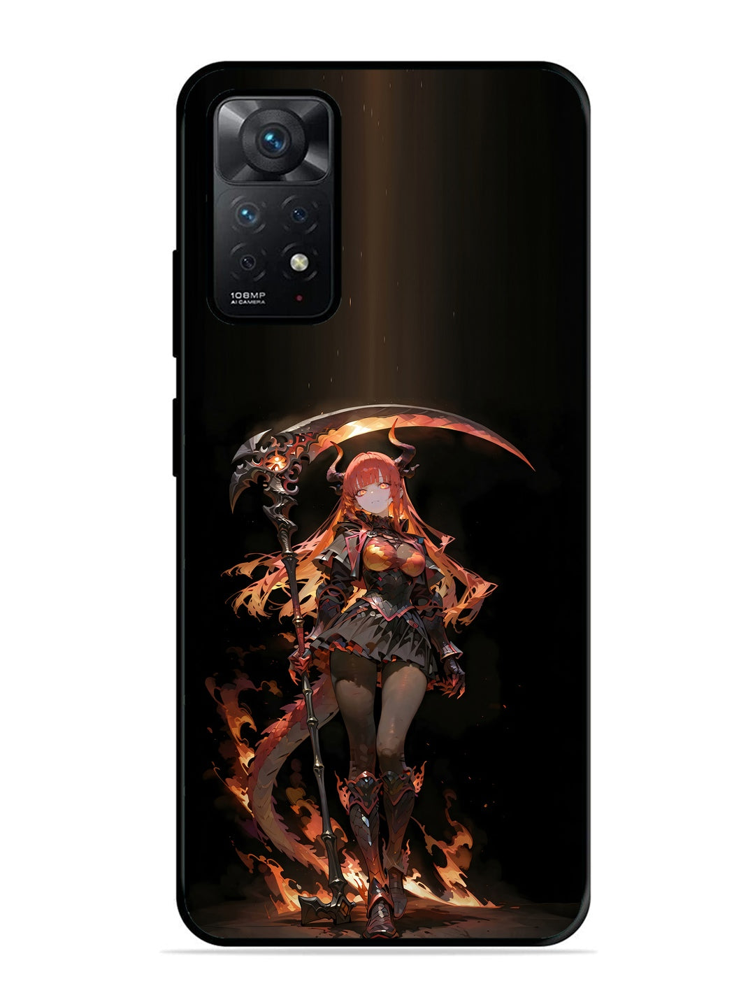 XIAOMI Redmi Note 11 Pro 5G anime-girl-sycthe-red-hair-horn