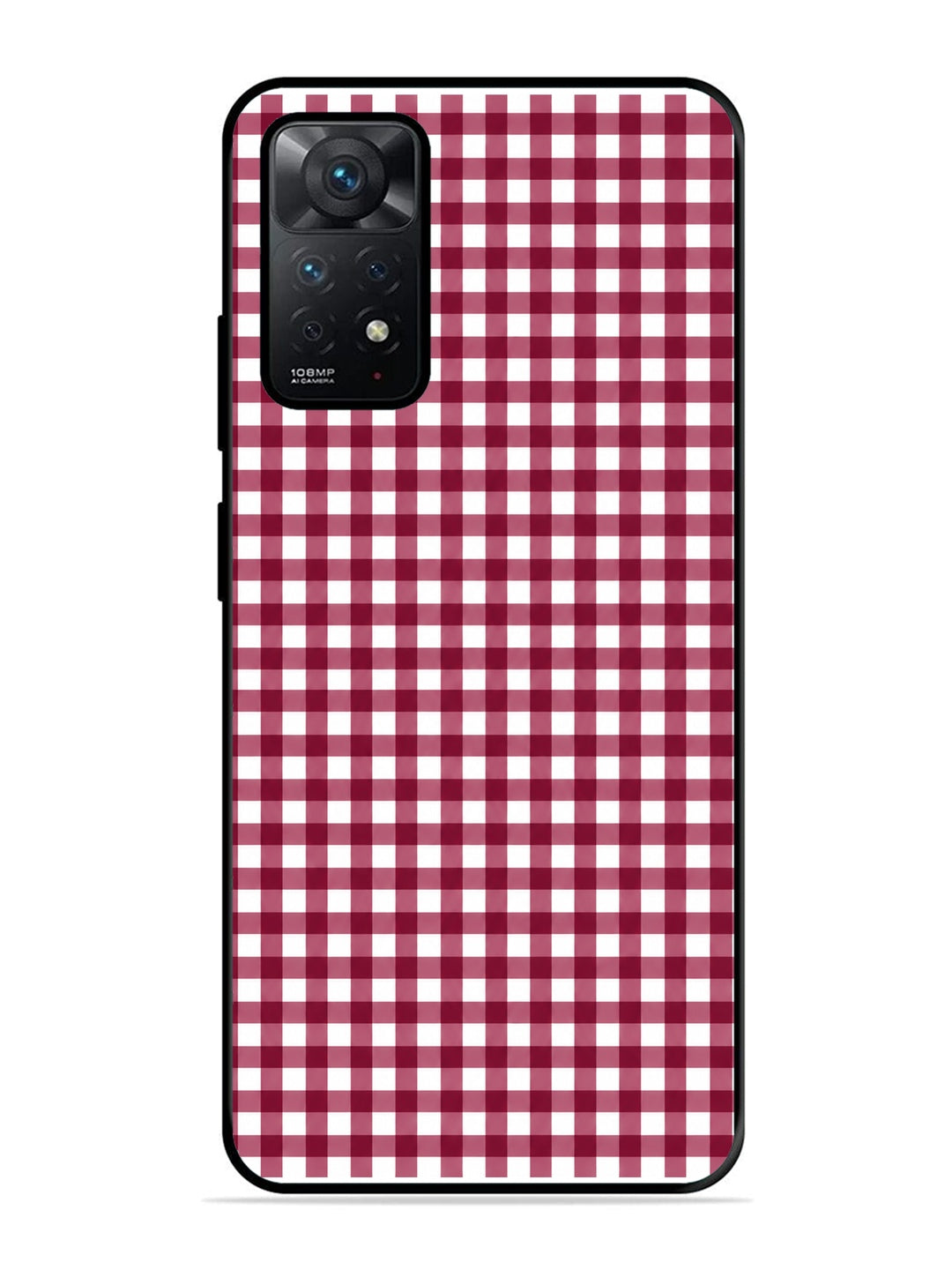 XIAOMI Redmi Note 11 Pro 5G Gingham Checks Wine Red